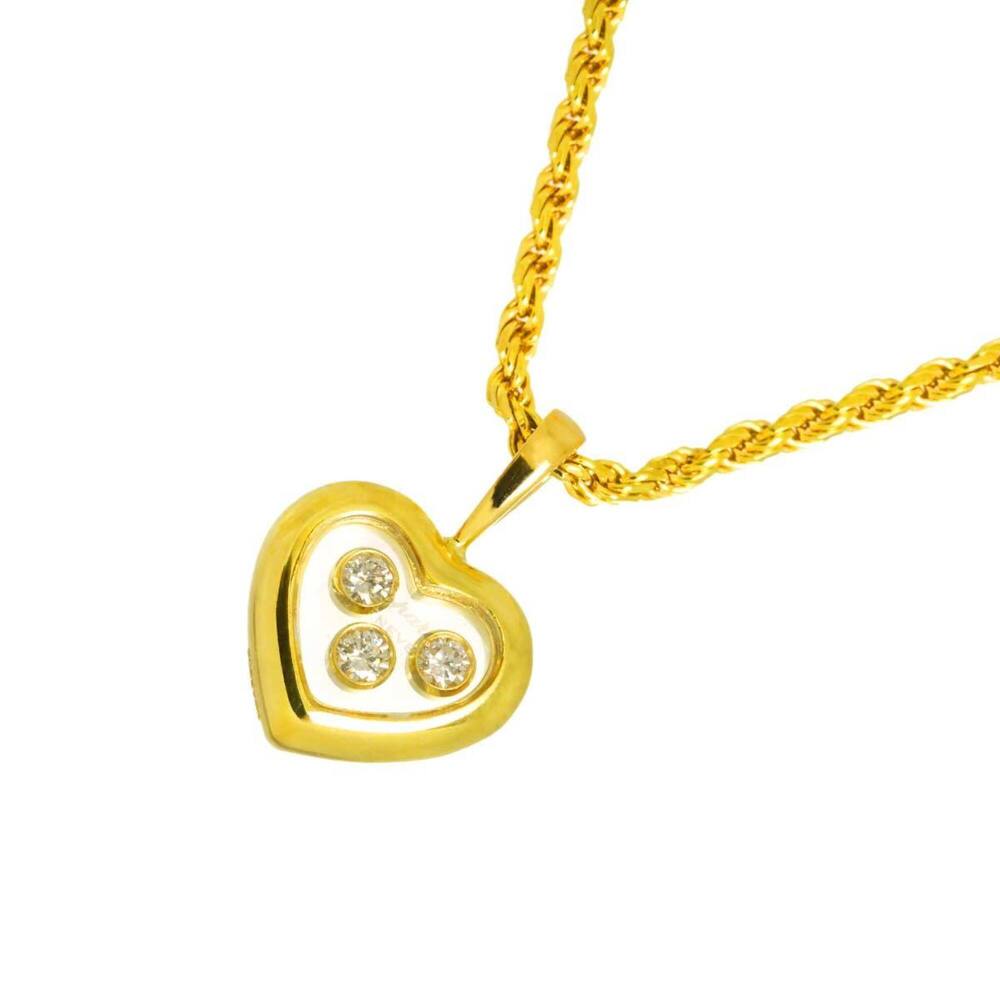 Chopard Happy Diamonds Heart Necklace, 42cm, 18K Yellow Gold (750)